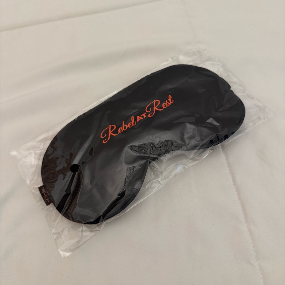 NWT Black Silk Sleep Mask